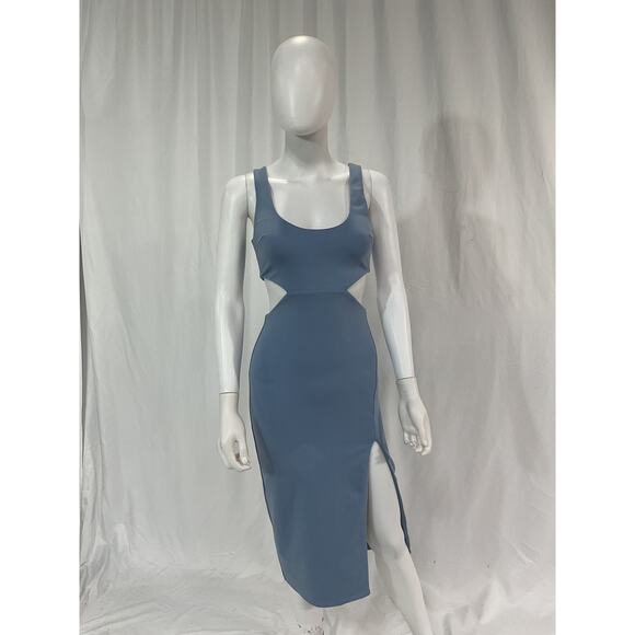 Lovers And Friends 'Titus' Blue Ponte Midi Dress Size XXS - Picture 2 of 5